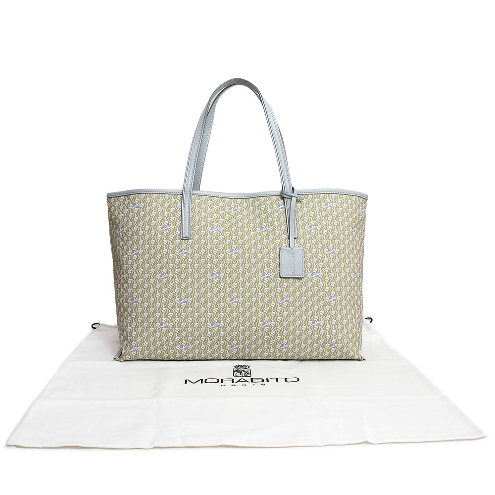 Morabito Autograph Tote Bag GM Gray Yellow